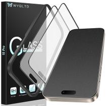 Protetor de tela WYQLTD compatível com iPhone 15 Pro Matte Glass x2 Protetor de tela WYQLTD compatível com iPhone 15 Pro Matte Glass x2