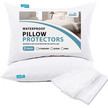 Protetor de travesseiro Biloban Waterproof, pacote com 2 unidades queen size Protetor de travesseiro Biloban Waterproof, pacote com 2 unidades queen size