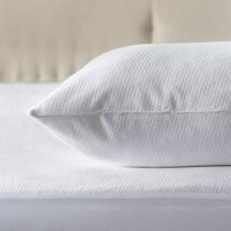 Protetor de Travesseiro Buddemeyer Maison II - Malha de Algodão - Branco - 50x90cm