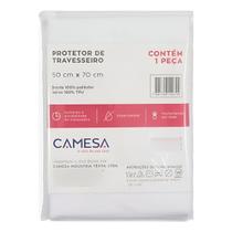 Protetor De Travesseiro Com Zíper Impermeável Camesa Branco