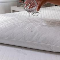 Protetor De Travesseiro Impermeável Jacquard Branco - Plus