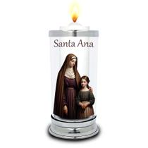 Protetor de Velas 7 dias Imagem Santa Ana Copo Vidro Protetor de Velas 7 dias Imagem Santa Ana Copo Vidro