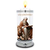 Protetor de Velas 7 dias imagem São Jerônimo Copo Vidro
