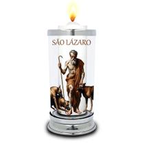 Protetor de Velas 7 dias imagem São Lázaro Copo Vidro Protetor de Velas 7 dias imagem São Lázaro Copo Vidro