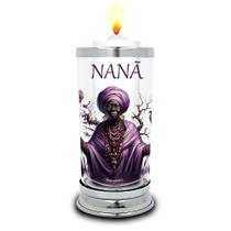 Protetor de Velas 7 dias Orixá Nanã Copo Vidro Castiçal