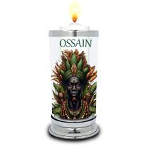 Protetor de Velas 7 dias Orixá Ossain Copo Vidro Castiçal