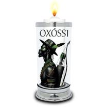 Protetor de Velas 7 dias Orixá Oxóssi Copo Vidro Castiçal