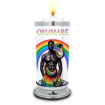 Protetor de Velas 7 dias Orixá Oxumarê Copo Vidro Castiçal Protetor de Velas 7 dias Orixá Oxumarê Copo Vidro Castiçal