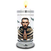 Protetor de Velas 7 dias São Francisco de Assis Copo Vidro