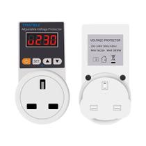 Protetor De Voltagem Automático Ajustável Com Tomada EU 220V 16A, Protetor De Sobretensão Para Protetor De Voltagem Automático Ajustável Com Tomada EU 220V 16A, Protetor De Sobretensão Para