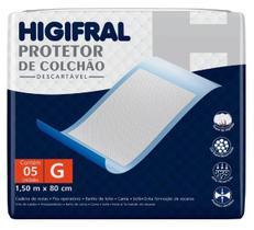 Protetor Descartável Cama/Colchão - Higifral G 1,50m X 80cm Protetor Descartável Cama/Colchão - Higifral G 1,50m X 80cm