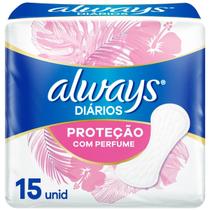 Protetor diario always c/ perfume c/15un