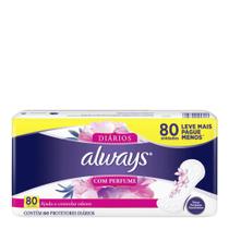 Protetor Diário Always Com Perfume 80 Unidades