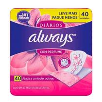 Protetor Diário Always Proteção Segura Com 40 Unidades Protetor Diário Always Proteção Segura Com 40 Unidades