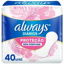 Protetor diario always s/ perfume 40un Protetor diario always s/ perfume 40un