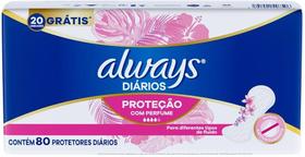 Protetor diario always sem perfume c/ 80un (a escolher) Protetor diario always sem perfume c/ 80un (a escolher)