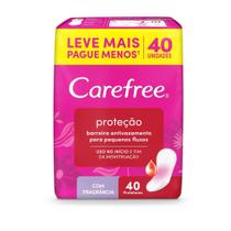 Protetor Diário Carefree Original Econômica Com 40 Unidades Protetor Diário Carefree Original Econômica Com 40 Unidades