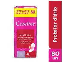 Protetor Diário Carefree Proteção Com Perfume 80 Unidades