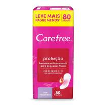 Protetor Diário Carefree Proteção com Perfume Leve 80 Pague 60 Unidades