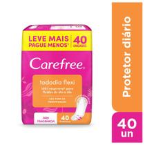 Protetor Diário CAREFREE Todo Dia Flexi sem Perfume 40 unidades