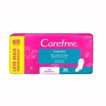Protetor Diário Carefree Todo Dia Sem Perfume 80 Unidades Leve Mais Por Menos