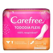 Protetor Diário Carefree Tododia Flexi Sem Perfume 15 Unidades