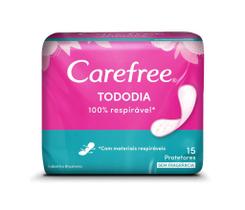 Protetor Diário CarefreeTodo Dia Sem Fragância 15 Unidades