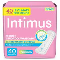 Protetor Diário Intimus Cuidado Avançado com Indicador de Troca 40 Unidades Leve Mais Por Menos