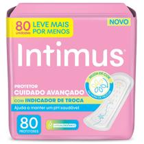 Protetor Diário Intimus Cuidado Avançado com Indicador de Troca 80 Unidades