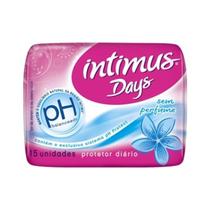 Protetor Diário Intimus Days sem perfume, sem abas, 15 unidades