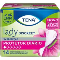 Protetor Diário Lady Discreet para Incontinência Urinária 14 Unidades - Tena