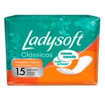 Protetor Diário Ladysoft Proteção Respirável Com 15 Unidades Protetor Diário Ladysoft Proteção Respirável Com 15 Unidades