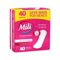 Protetor Diario Mili Com 40 Leve+pague- Sem Perfume Especial