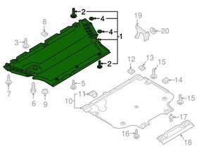 Protetor Do Carter Motor Audi A4 B9 2.0 Gasolina 2016 À 2022