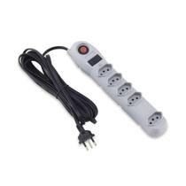 Protetor elétrico 5 tomadas 6 metros - force line