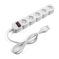 Protetor elétrico para rack intelbras epe 205 5 tomadas - branco 4824200 Protetor elétrico para rack intelbras epe 205 5 tomadas - branco 4824200