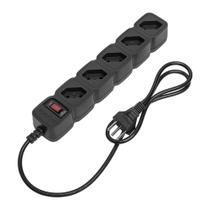 Protetor elétrico para rack intelbras epe 205 5 tomadas - preto 4824201 Protetor elétrico para rack intelbras epe 205 5 tomadas - preto 4824201