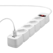 Protetor Eletronico C/ 4 Tomadas E 2 Usb Epe 204 Usb Br + Intelbras