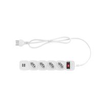 Protetor Eletrônico c/ 4 Tomadas e 2 USB Intelbras EPE 204 USB BR Protetor Eletrônico c/ 4 Tomadas e 2 USB Intelbras EPE 204 USB BR