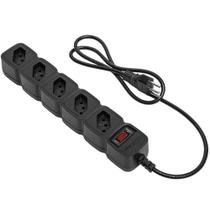 Protetor Eletrônico com 5 Tomadas Epe 205 Preto Bivolt Protetor Eletrônico com 5 Tomadas Epe 205 Preto Bivolt