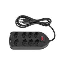 Protetor Eletronico com 8 Tomadas Epe 1008+ Preto Bivolt