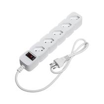 Protetor Eletronico de 5 Tomadas com Varistor 1m Bivolt Automático Branco Intelbras - EPE 205