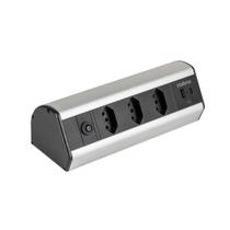 Protetor Eletrônico de Bancada EPE 4003 Intelbras com 3 tomadas e 2 USB Protetor Eletrônico de Bancada EPE 4003 Intelbras com 3 tomadas e 2 USB