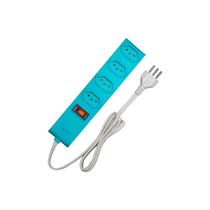 Protetor Eletrônico Filtro de linha Azul 4 Tomadas 2P+T 10A/250V Cabo 1M - Fame