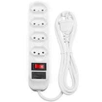 Protetor Eletrônico Intelbras 4 Tomadas Branco Epe1004