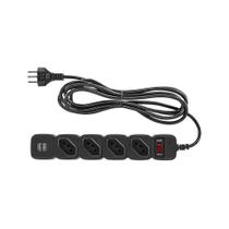 Protetor Eletronico Intelbras C/ 4 Tomadas E 2 Usb - Epe 204 Usb + Pt Protetor Eletronico Intelbras C/ 4 Tomadas E 2 Usb - Epe 204 Usb + Pt