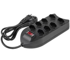 Protetor Eletrônico Intelbras com 8 tomadas EPE 1008+ PT