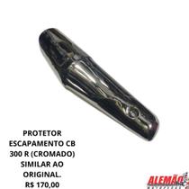 Protetor escapamento cb 300 r (cromado) compatível ao original.
