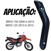 Protetor Escapamento Tubo Bros 150 2006 a 2014 Bros 125 2013 a 2015 Preto Protetor de Escapamento Protetor Escapamento Tubo Bros 150 2006 a 2014 Bros 125 2013 a 2015 Preto Protetor de Escapamento
