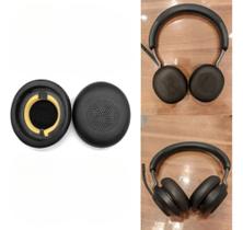 Protetor Espuma Fone Compatível com Jabra Elite 45h Evolve2 65 Substituir Earpads Macias Conforto